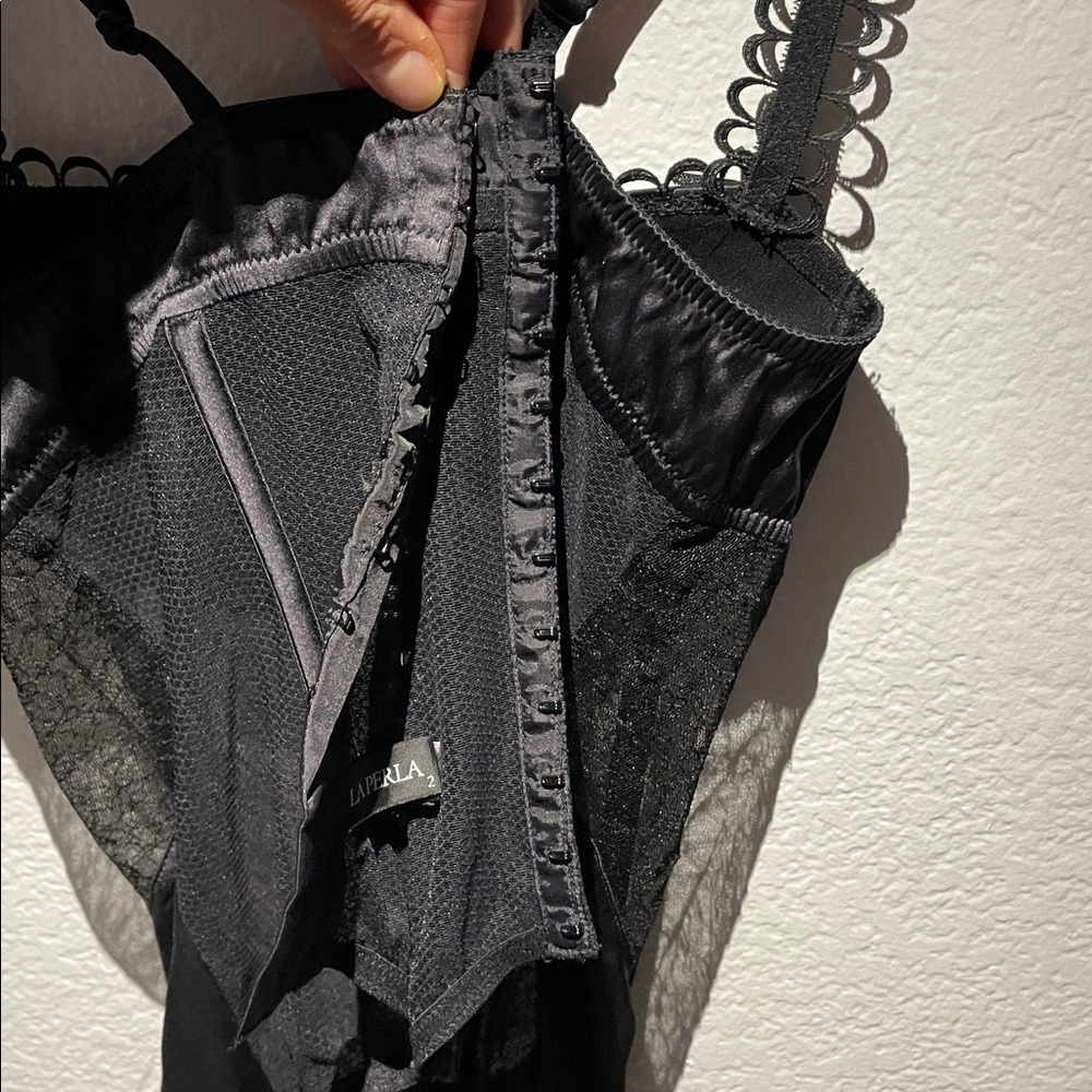 La Perla Black Lace Camisole Top - Picture 6 of 9
